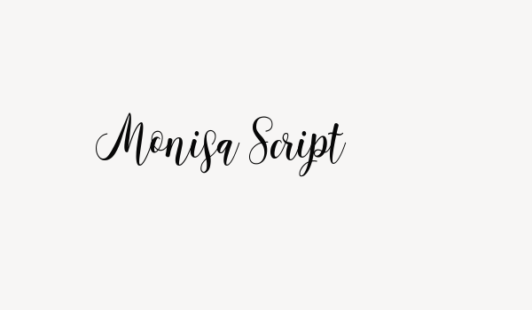 Monisa Script Font