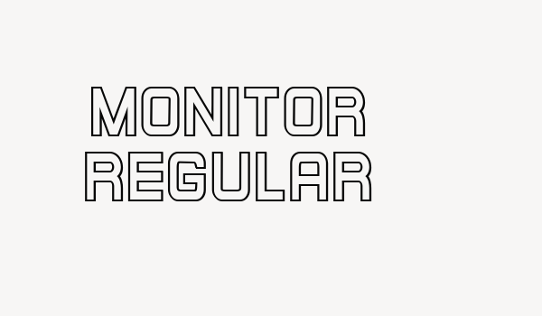 Monitor Regular Font