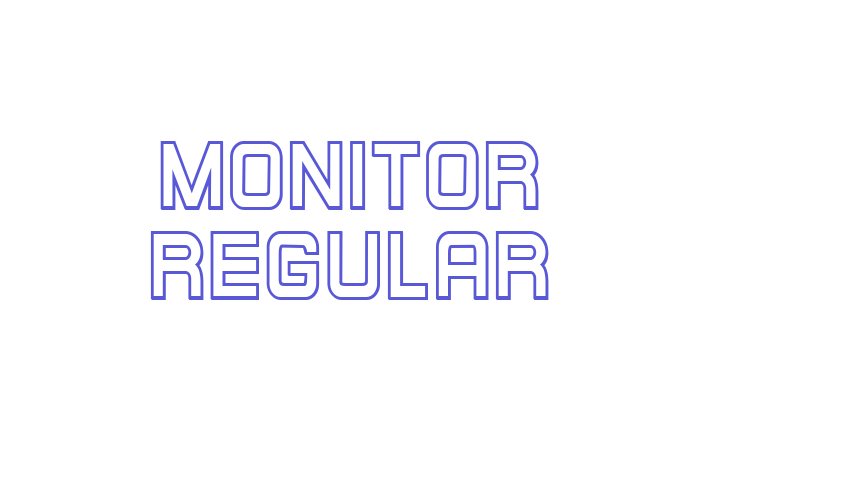 Monitor Regular Font Download