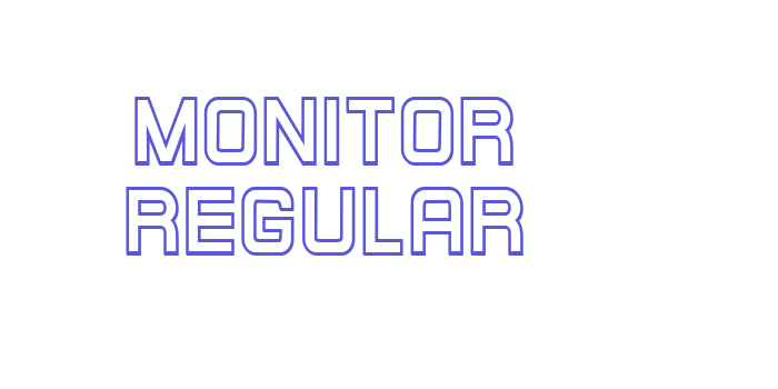 Monitor Regular Font Download