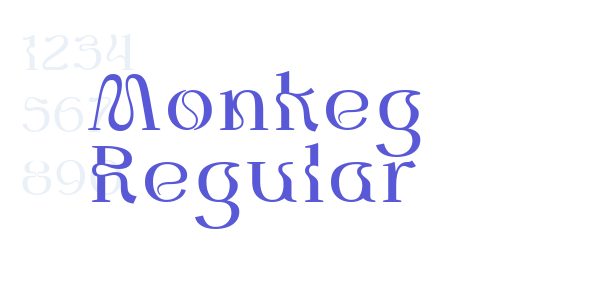 Monkeg Regular font free