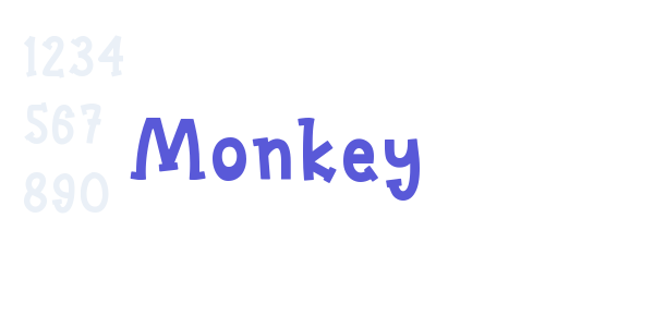 Monkey font