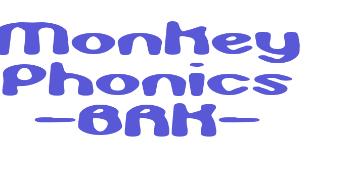 Monkey Phonics -BRK- Font Download