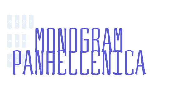 Monogram Panhellenica font