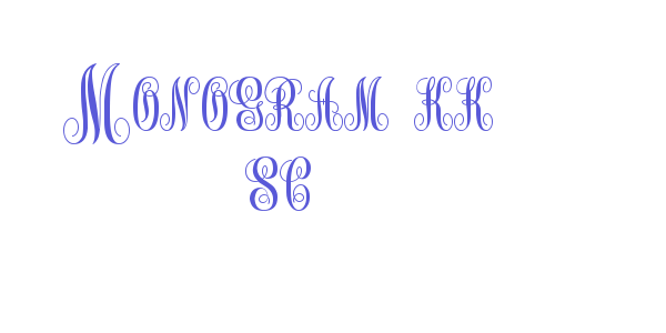 Monogram kk sc font free