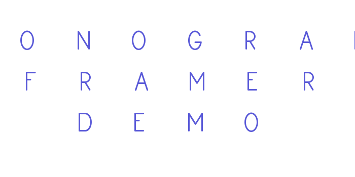 Monogram Framer Demo Font Download