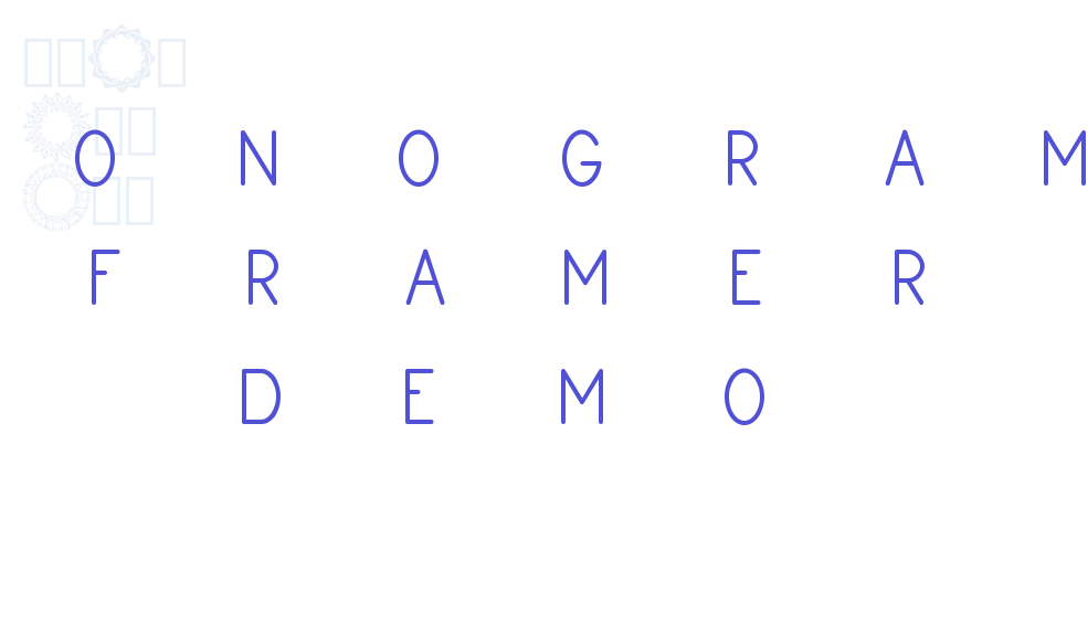 Monogram Framer Demo-font-download