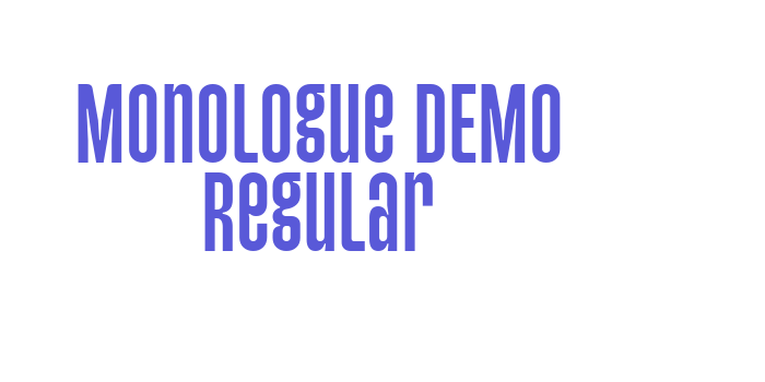 Monologue DEMO Regular Font Download