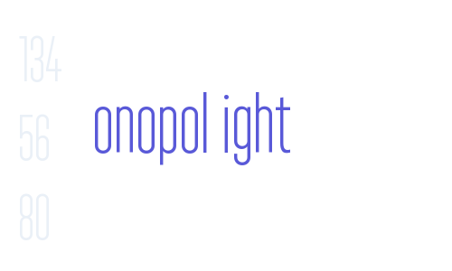 Monopol Light Font Download