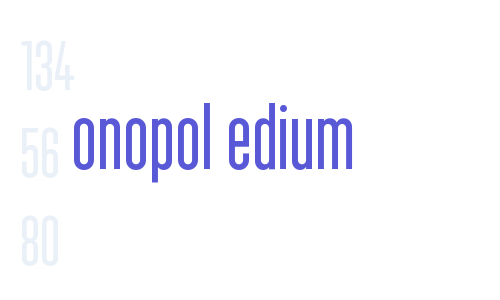 Monopol Medium Font Download