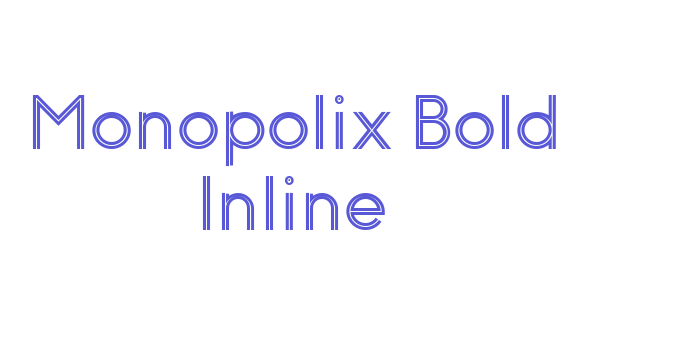 Monopolix Bold Inline Font Download