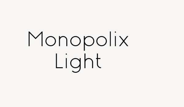 Monopolix Light Font