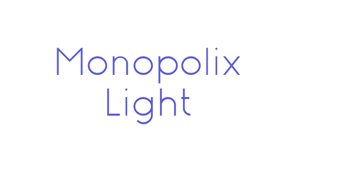 Monopolix Light Font Download