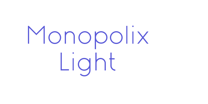 Monopolix Light Font