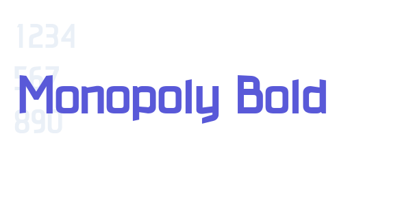 Monopoly Bold font