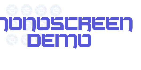 Monoscreen Demo font free