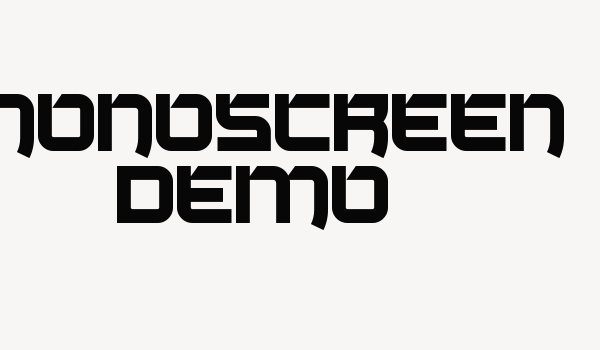 Monoscreen Demo Font