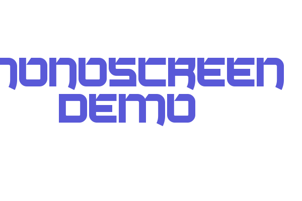 Monoscreen Demo Font