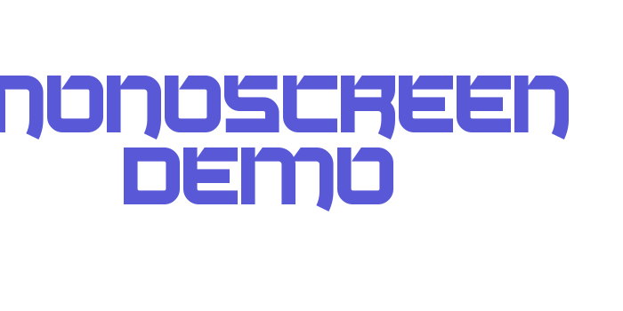 Monoscreen Demo Font Download