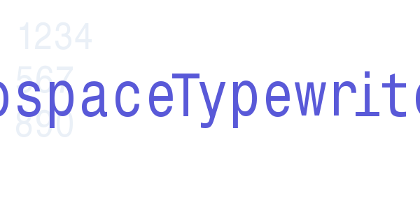 MonospaceTypewriter font free