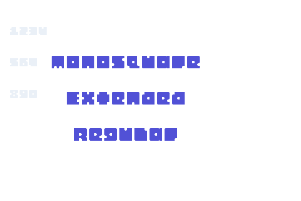 Monosquare Extended Regular