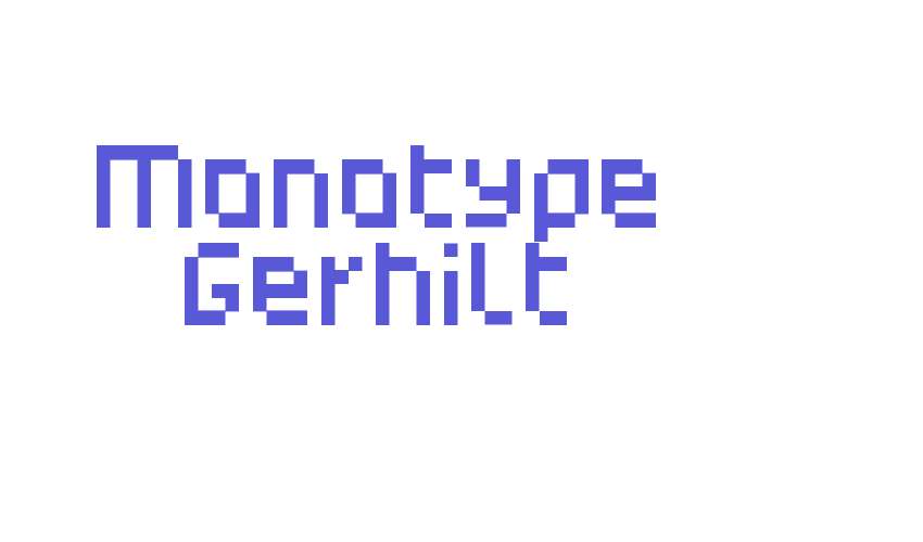 Monotype Gerhilt Font