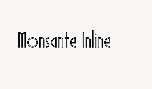 Monsante Inline Font