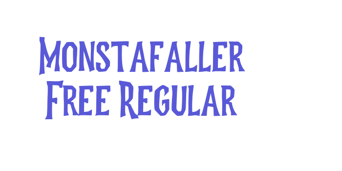 Monstafaller Free Regular Font