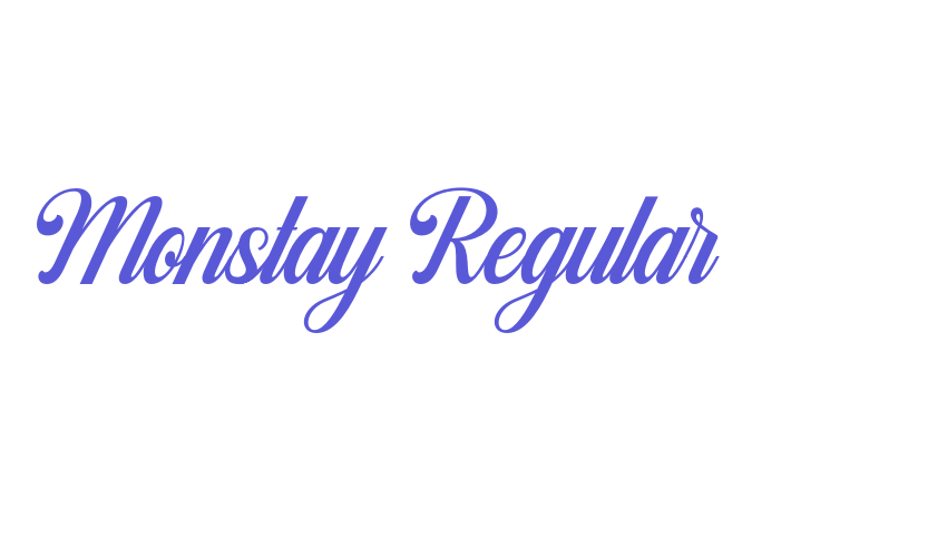 Monstay Regular Font