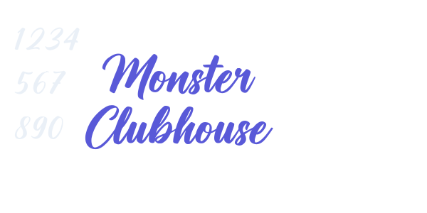 Monster Clubhouse font