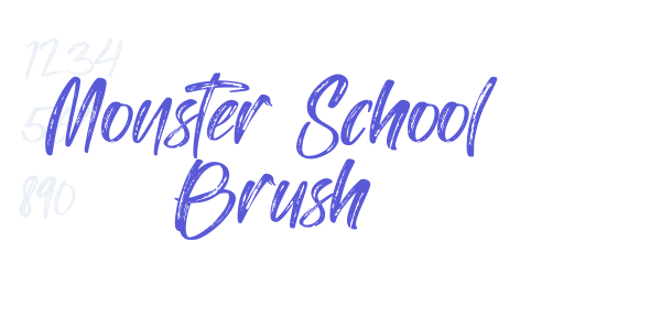 Monster School Brush font