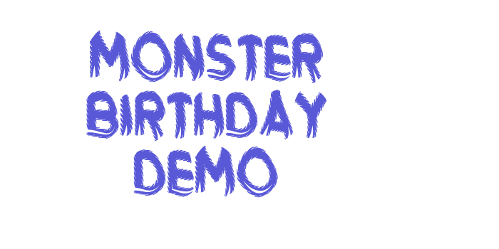 Monster Birthday Demo Font Download