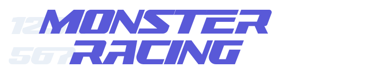 Monster Racing-related font