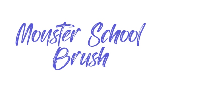 Monster School Brush Font Download