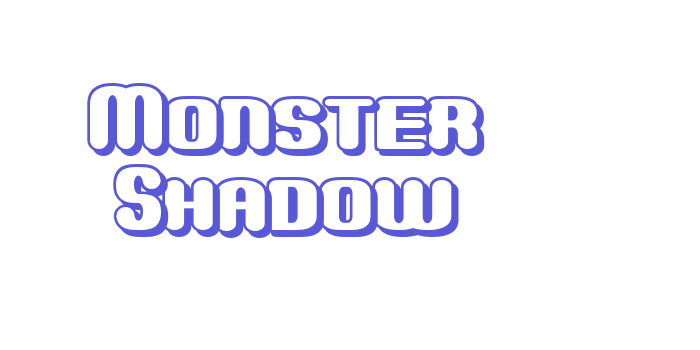 Monster Shadow Font Download