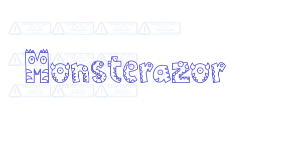 Monsterazor font free