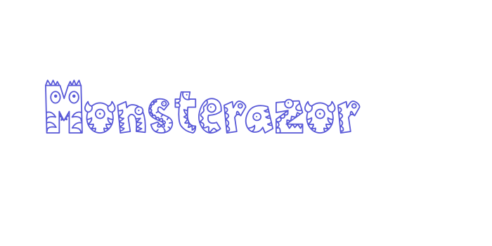 Monsterazor Font Download