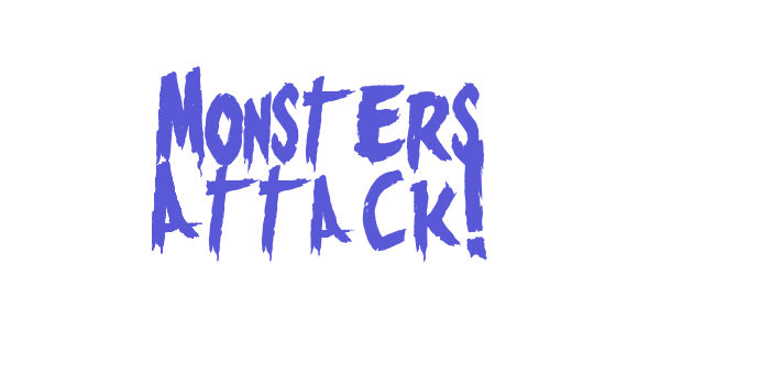 Monsters Attack! Font Download