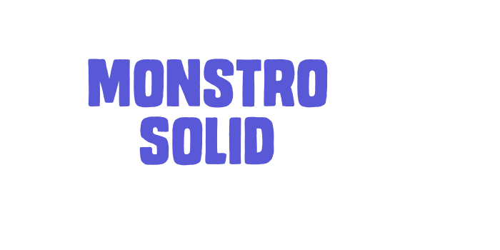 Monstro Solid Font Download