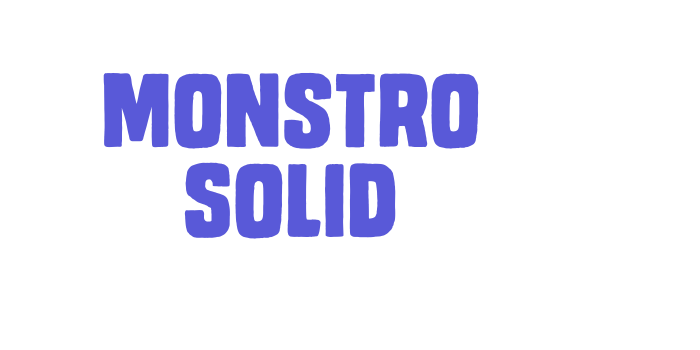 Monstro Solid Font