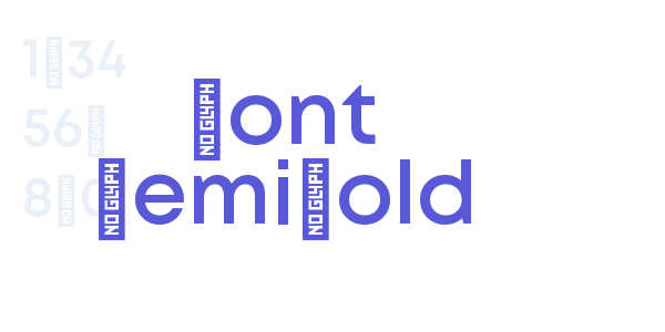 Mont SemiBold font free