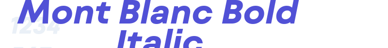 Mont Blanc Bold Italic-font