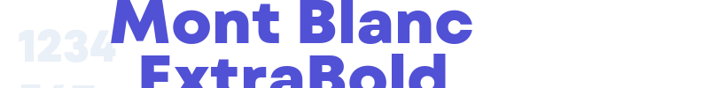 Mont Blanc ExtraBold-font