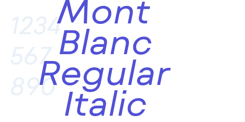 Mont Blanc Regular Italic-font-download
