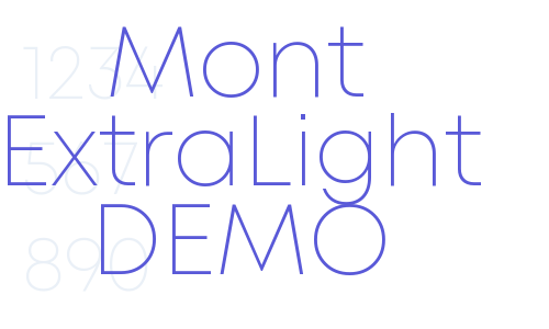 Mont ExtraLight DEMO Font