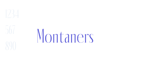 Montaners font free