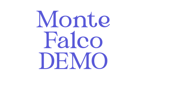 Monte Falco DEMO font free