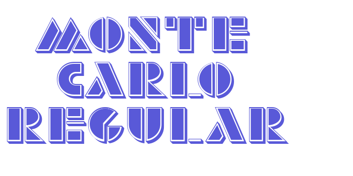 Monte Carlo Regular Font