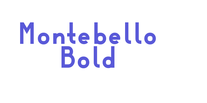 Montebello Bold Font Download