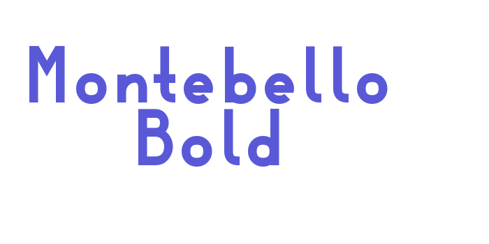 Montebello Bold Font